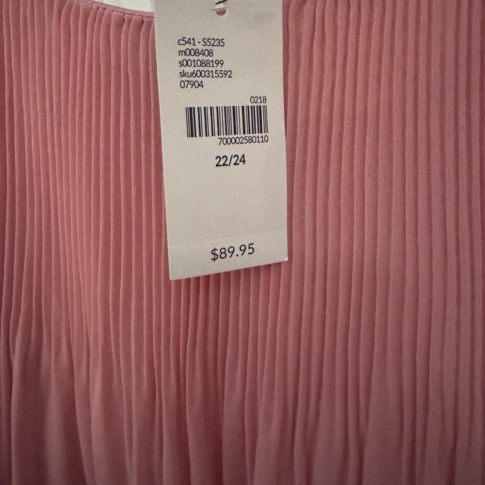 Lane Bryant Pink and Black Pleated Sundress - Picture 5 of 8